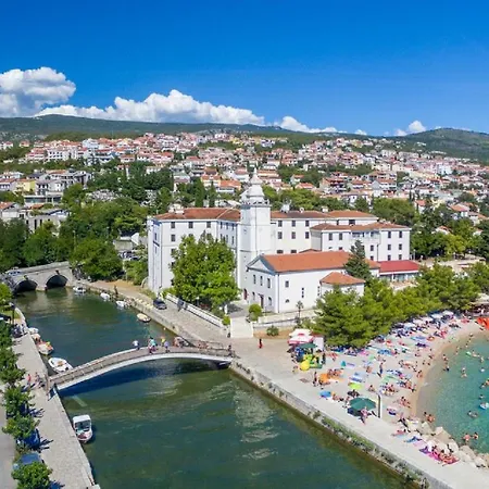 With Pool, Large Garden And Beautiful Sea View By Traveler Tourist Agency Krk - Id 2210 * Crikvenica