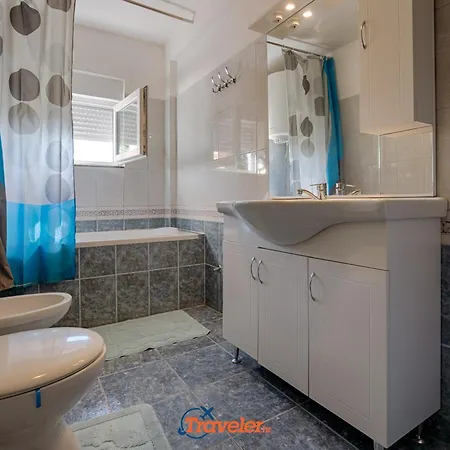 Villa With Pool, Large Garden And Beautiful Sea View By Traveler Tourist Agency Krk - Id 2210 *