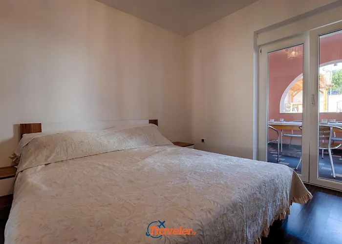 With Pool, Large Garden And Beautiful Sea View By Traveler Tourist Agency Krk - Id 2210 Vila