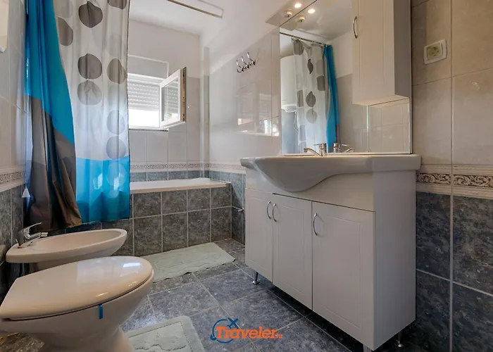 Vila With Pool, Large Garden And Beautiful Sea View By Traveler Tourist Agency Krk - Id 2210 *