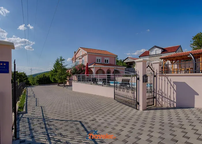 With Pool, Large Garden And Beautiful Sea View By Traveler Tourist Agency Krk - Id 2210 Vila Crikvenica